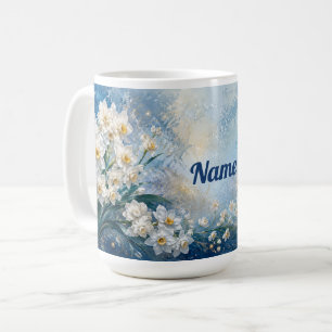 Caneca De Café Narciso Personalizado Flor de Nascimento de Dezemb