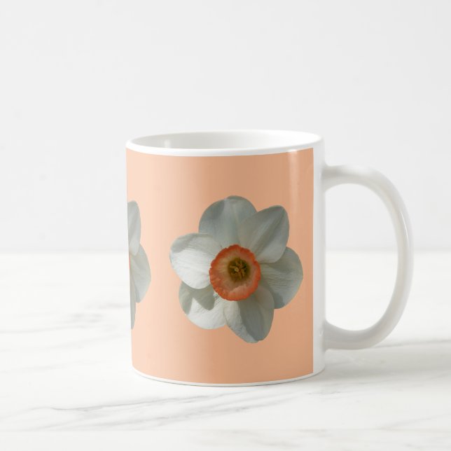 Caneca De Café Narciso Rosa Flor de Primavera (Direita)