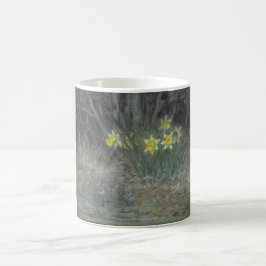 Caneca De Café Narcissus Flowers and Violets (por Millet)