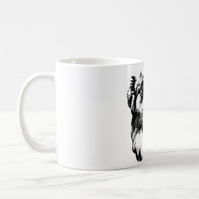 Caneca De Café Nariz Curioso (Esquerda)