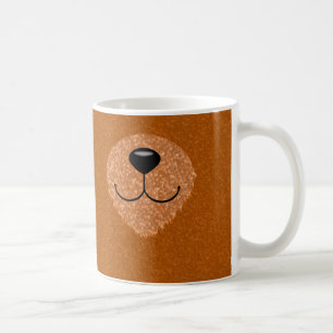 Caneca De Café Nariz e Boca de Urso de Pelúcia