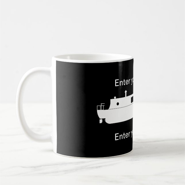 Caneca De Café Narrowboat (Branco) (Esquerda)