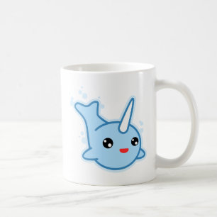 Caneca De Café Narwhal Kawaii
