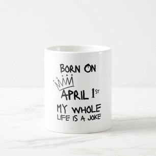 Caneca De Café Nascer de 14 de abril - Minha vida inteira é uma P