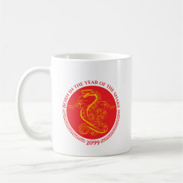 Caneca De Café Nascer de Ano Novo Chinês no Ano do Cobra