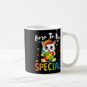 Caneca De Café Nascer de Consciência Autismo Meninas Quebra-cabeç