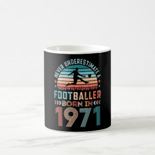 Caneca De Café nascer de futebol 1971, 50º presente de aniversári