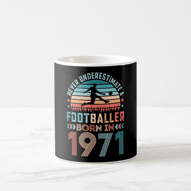 Caneca De Café nascer de futebol 1971, 50º presente de aniversári (Centro)