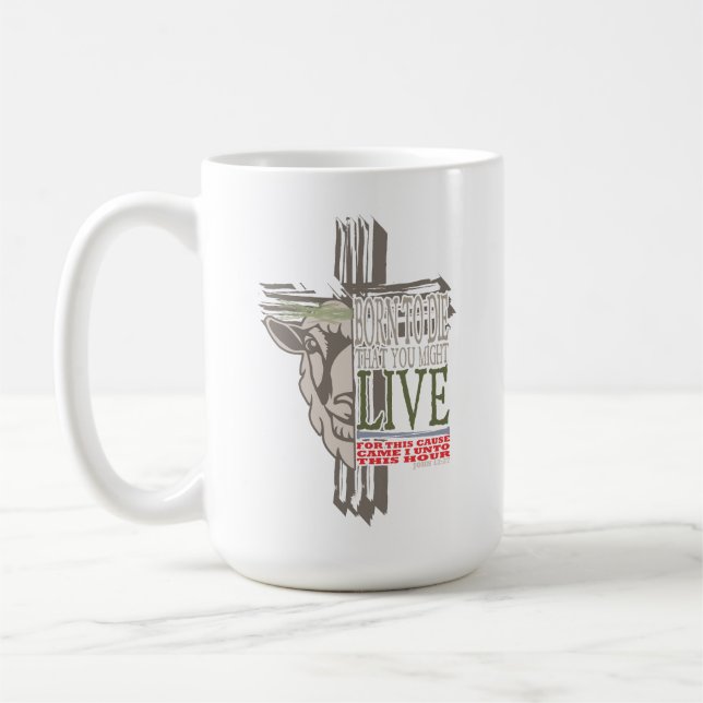 Caneca De Café nascer De Lâmpada Sacrificial Cruzada 3D Para Morr (Esquerda)
