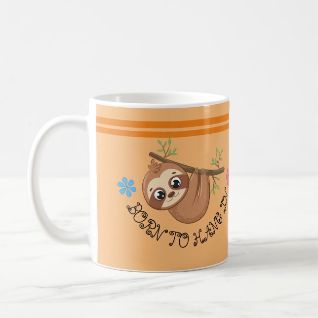 Caneca De Café Nascer De Prender-Se | Engraçada Modelo (Esquerda)