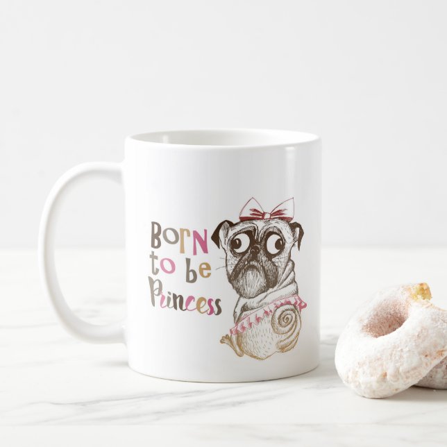 Caneca De Café Nascer De Princesa Mug (Com Donut)