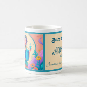 Caneca De Café Nascer de ser um Aquário