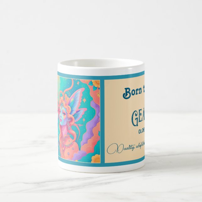 Caneca De Café Nascer de ser um Gemini (Centro)