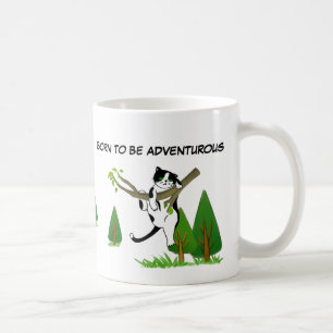 Caneca De Café Nascer De Serem Alavancados Em Árvores De Subida D
