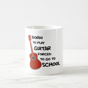 Caneca De Café Nascer De Tocar Violão Forçado A Ir Para A Escola