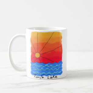 Caneca De Café Nascer do sol do lago torch