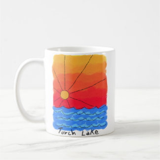 Caneca De Café Nascer do sol do lago torch