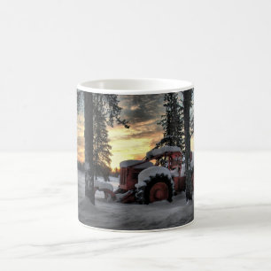 Caneca De Café nascer do sol do skidder