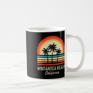 Caneca De Café Nascer do sol Windansea Praia Palmeiras Califórnia