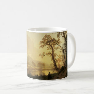 Caneca De Café Nascer do sol, Yosemite Valley por Albert Bierstad