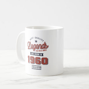 Caneca De Café Nascer em 1960 Aniversário
