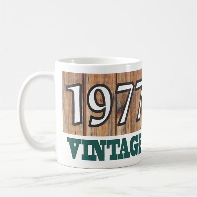 Caneca De Café Nascer em 1977 - Celebração de Aniversário (Esquerda)