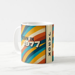 Caneca De Café Nascer em 1977 Mug Personalizado - Stripes de Groo