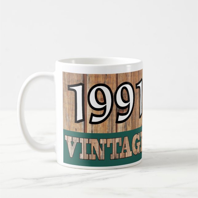 Caneca De Café Nascer em 1991 - Celebração de Aniversário (Esquerda)