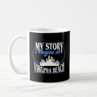 Caneca De Café Nascer Em Virginia Beach