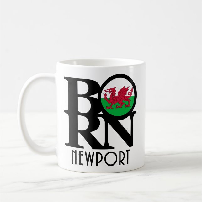 Caneca De Café NASCER Newport Wales 11oz (Esquerda)