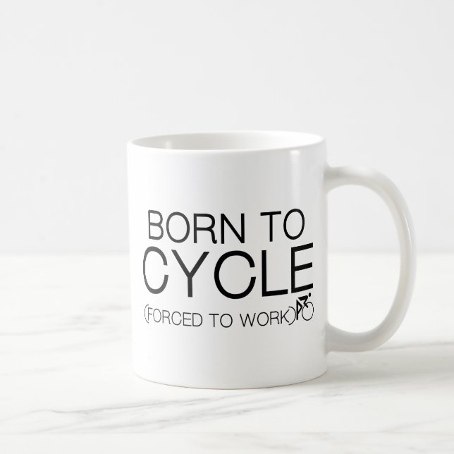Caneca De Café Nascer Para Ciclo (Direita)
