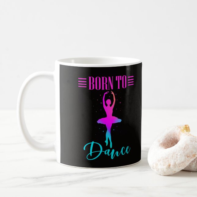 Caneca De Café Nascer para Dance Ballerina (Com Donut)