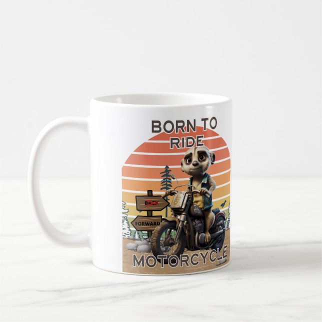 Caneca De Café Nascer para motociclo - Meerkat (Esquerda)