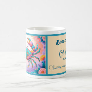 Caneca De Café Nascer para ser um Cancer