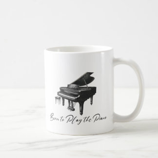Caneca De Café Nascer para tocar o piano