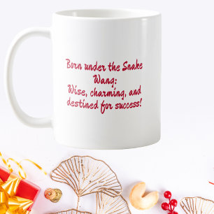 Caneca De Café Nascer Personalizado Sob o Zodíaco Chinês Cobra