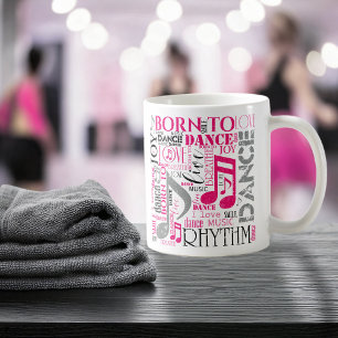 Caneca De Café Nascer to Dance Pink Cinza ID277