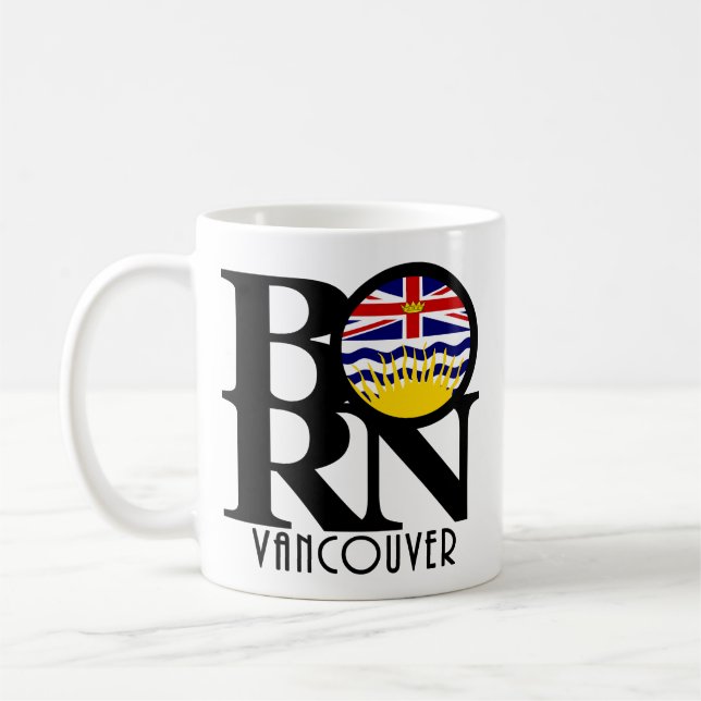 Caneca De Café NASCER Vancouver (BC Flag) 11oz (Esquerda)