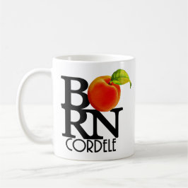 Caneca De Café NASCIDO Cordele Geórgia 11oz