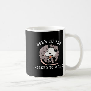 Caneca De Café Nascido Para Latir Forçado a Trabalhar Profissiona