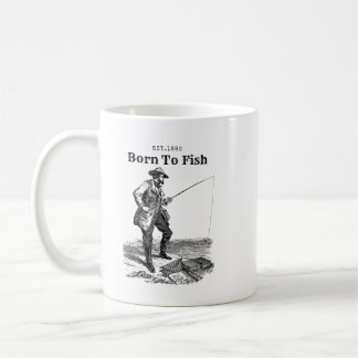 Caneca De Café Nascido para pescar
