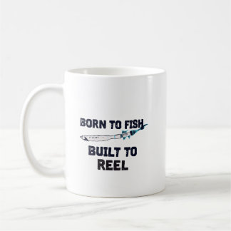Caneca De Café Nascido para Pescar