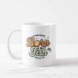 Caneca De Café Nascido para Pescar