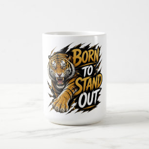 Caneca De Café Nascido Para se Destacar – Desi Streetwear de Tigr