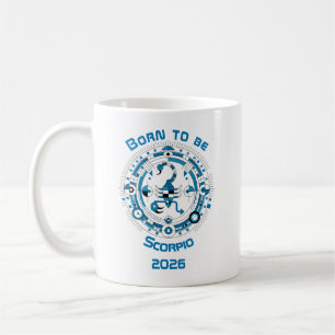 Caneca De Café Nascido para ser Escorpião
