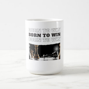 Caneca De Café NASCIDO PARA VENCER Vitória no Xadrez – Motivacion