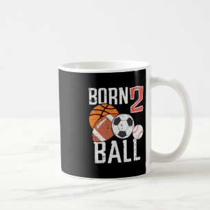 Caneca De Café Nascido Sketll Footll 2º Aniversário Menino Crianç