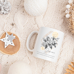 Caneca De Café Nascimento do Capricórnio zodiano, dia do aniversá