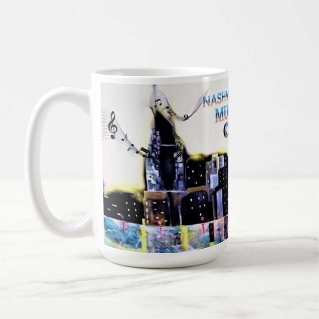 Caneca De Café Nashville É Music City Coffee Mug (Esquerda)