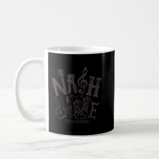 Caneca De Café Nashville Music City afligiu Whiskey Tennessee